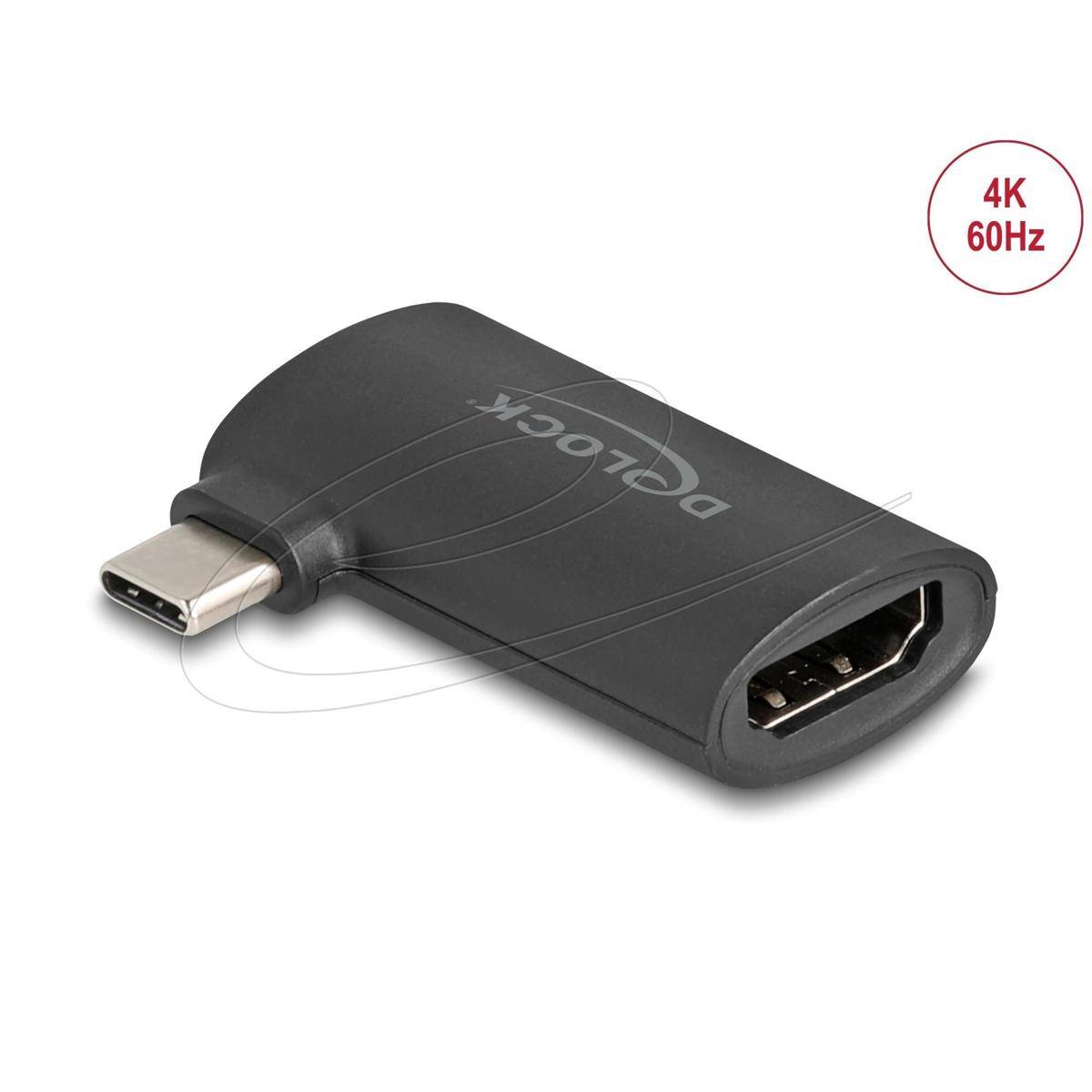 64289 - Delock USB Type-C™ Stecker zu HDMI Buchse (DP Alt Mode) Adapter 4K gewinkelt
