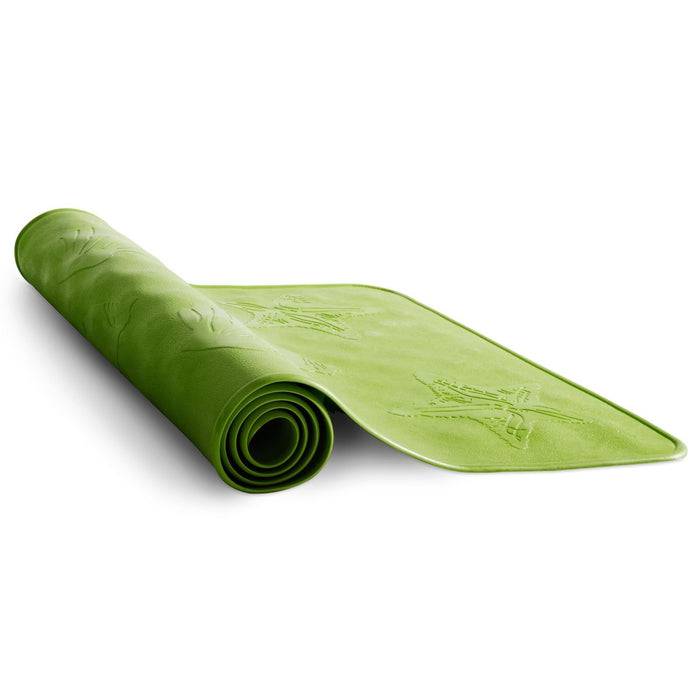 FLOORDIREKT Badewanneneinlage Frida - Rutschhemmende Badematte aus Naturkautschuk - Grün - 34 x 74 cm