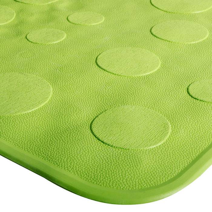 FLOORDIREKT Badewanneneinlage Victoria - Rutschhemmende Badematte aus Naturkautschuk - Grün - 34 x 74 cm