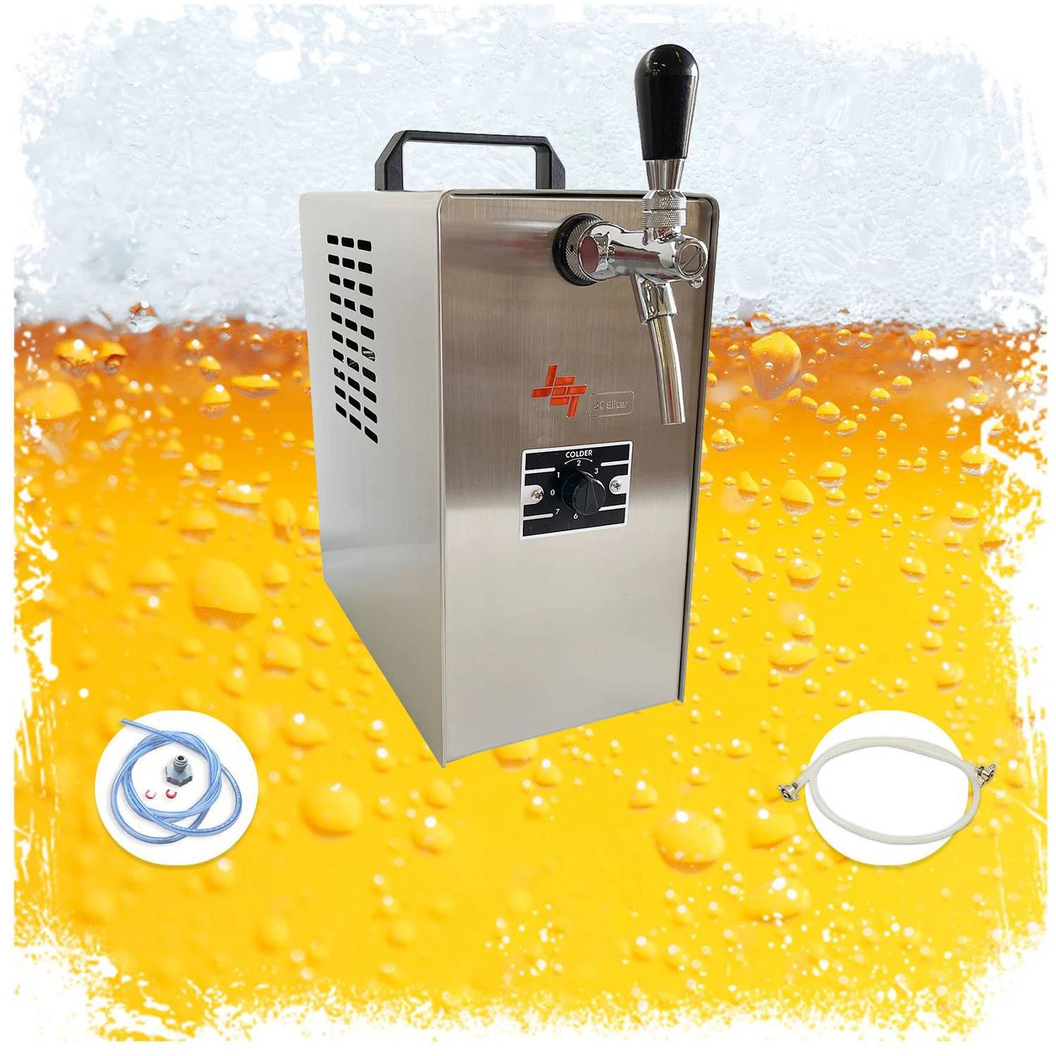 JET 30 Bierzapfanlage Komplett Set 1-leitig Trockenkühler 35 L/h