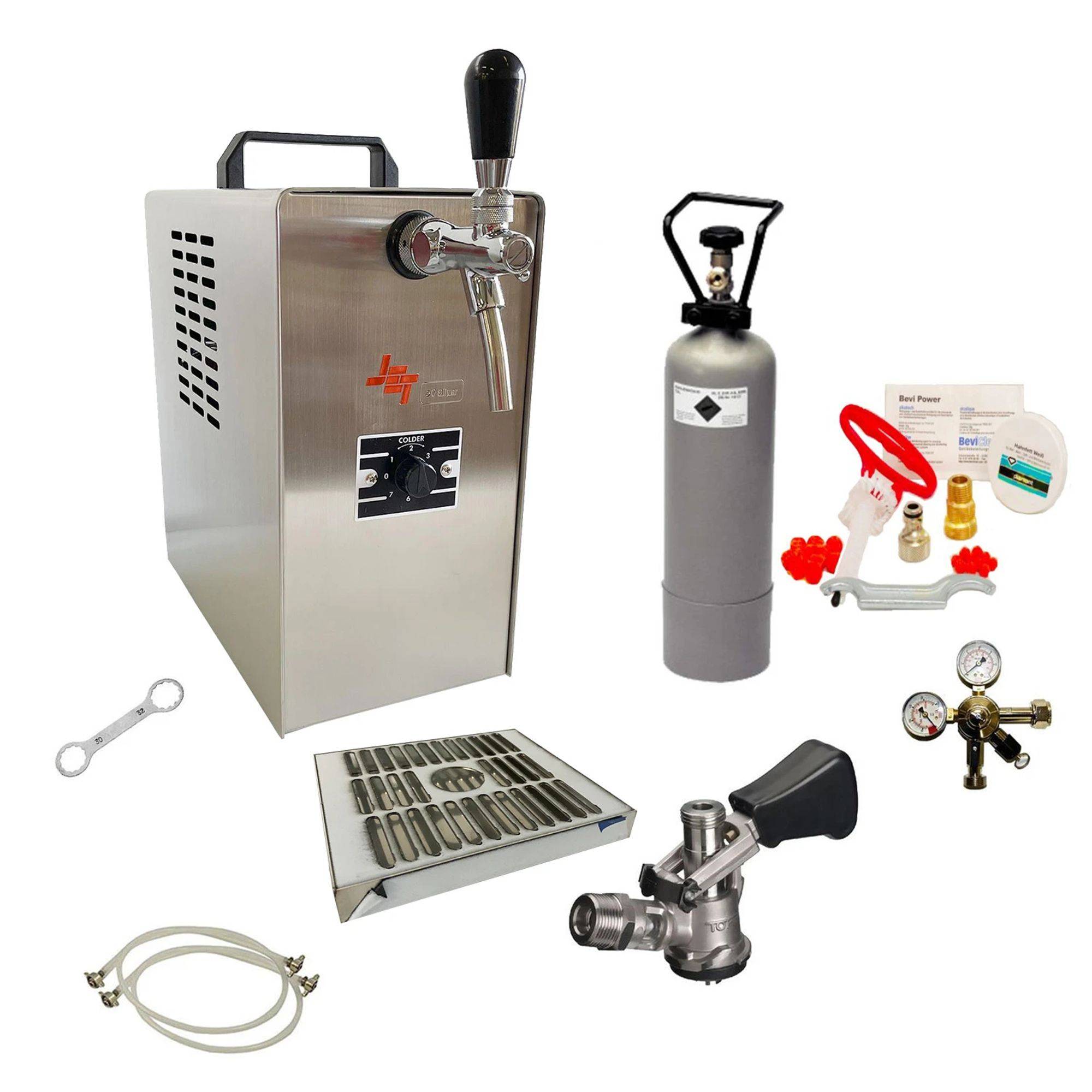 Zapfanlage JET 30 Komplett Set mit Trockenkühler und Reinigungsset bis 35 l/h