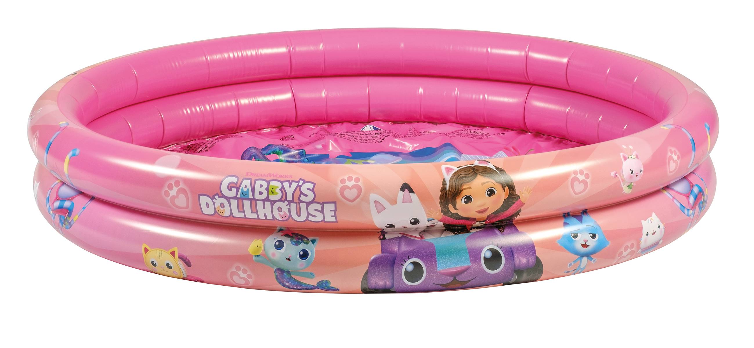 Gabby's Dollhouse Kinderpool Planschbecken 122cm 2-Ring Pool Garten Kinder