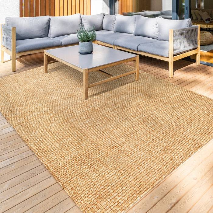 KARAT Outdoorteppich Ella - Für den Innen- und Außenbereich geeignet - Beige - 80 x 150 cm