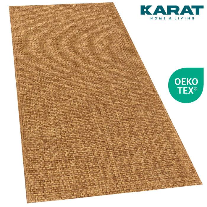 KARAT Outdoorteppich Ella - Für den Innen- und Außenbereich geeignet - Braun - 80 x 150 cm