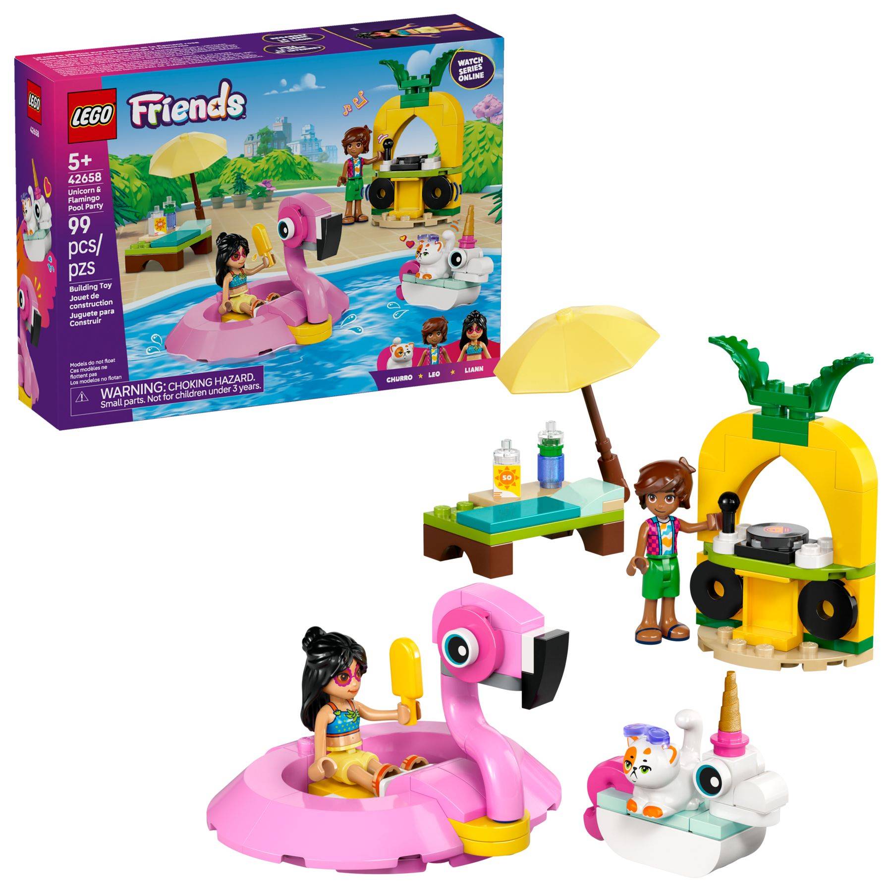 LEGO® Friends 42658 Poolparty mit Einhorn und Flamingo