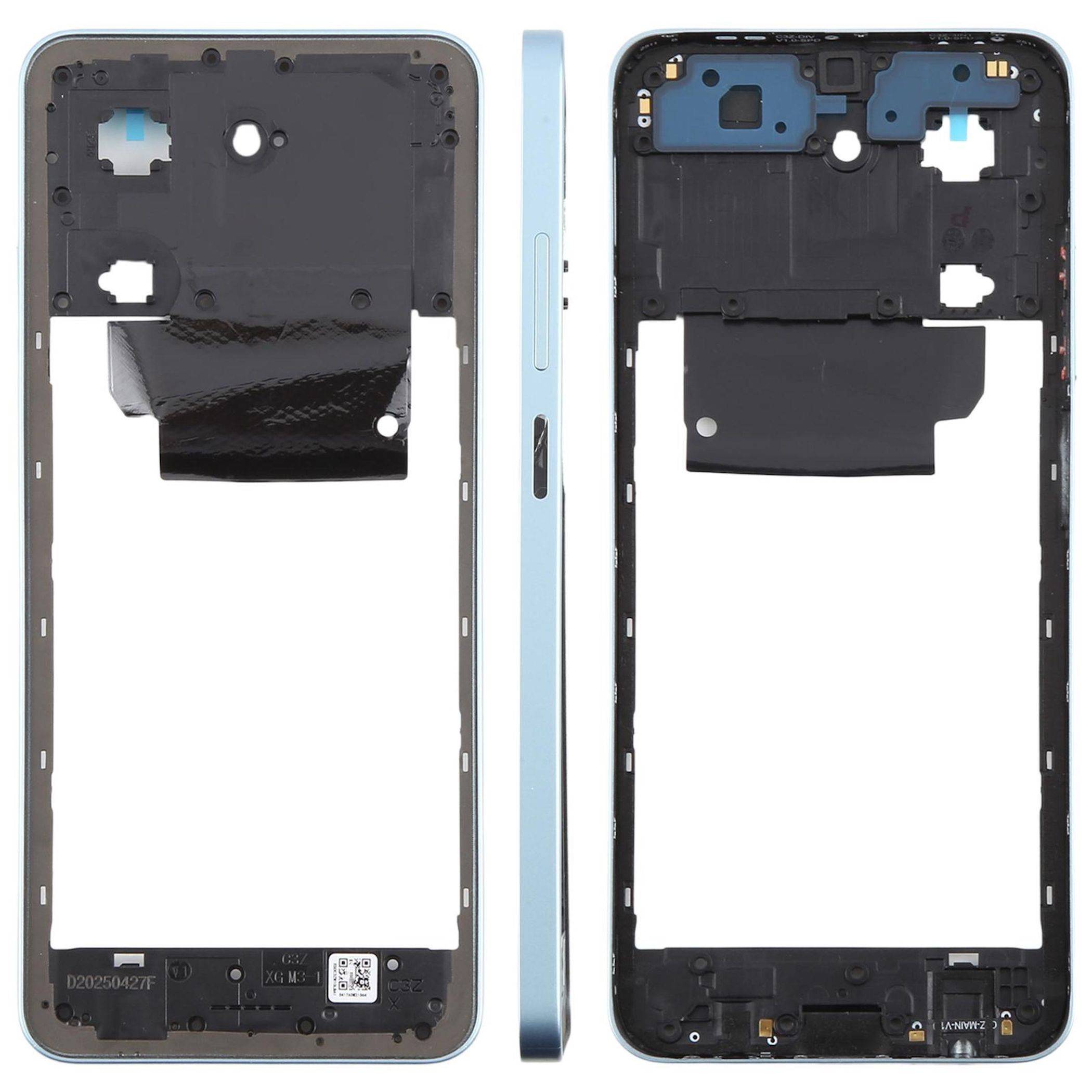 Mittelrahmen Bezel Xiaomi Redmi A5 4G Frame Plate Blau Reparatur Ersatzteil
