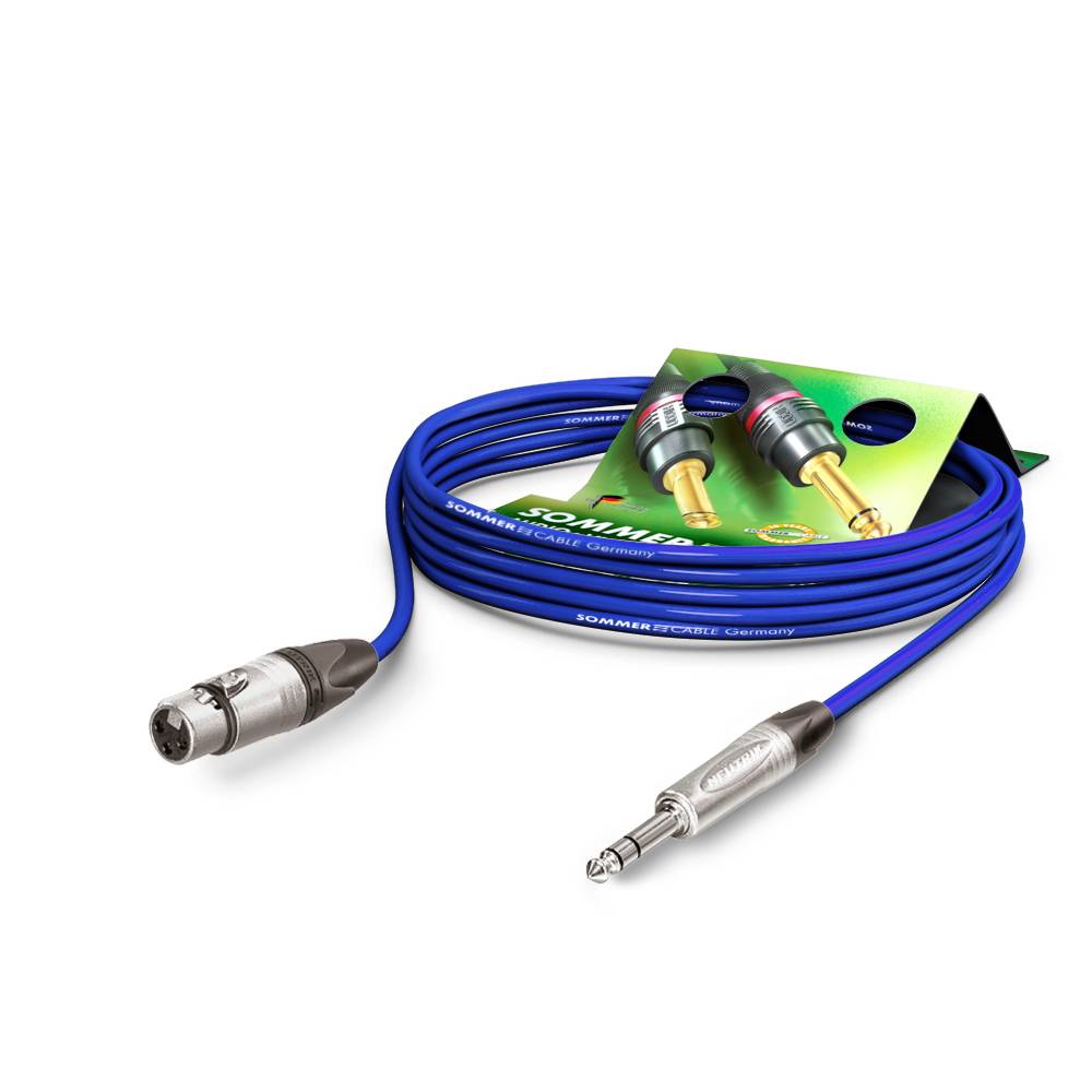 Mikrofonkabel Stage 22 Highflex, 2 x 0,22 mm² | XLR / Klinke, NEUTRIK®