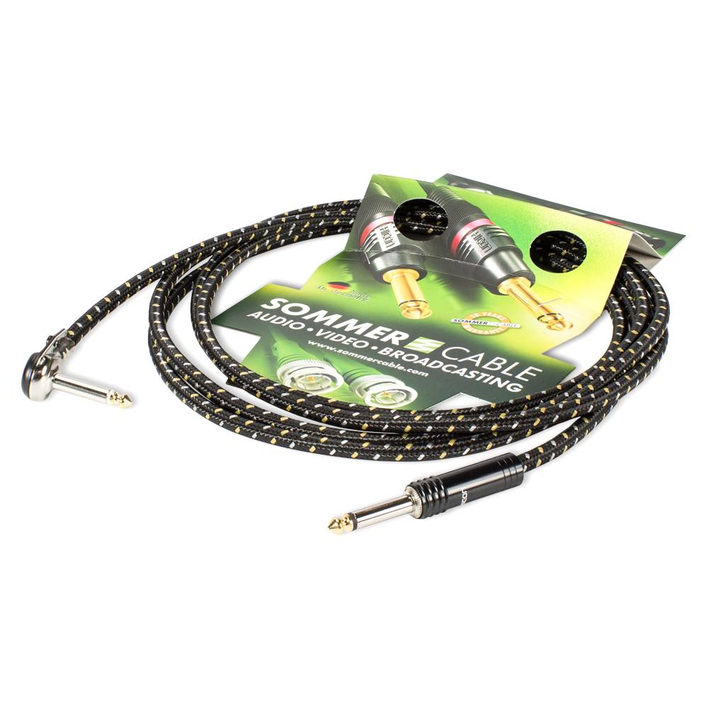 Instrumentenkabel SC-Classique, 1 x 0,50 mm² | Klinke / Klinke 90⁰, HICON