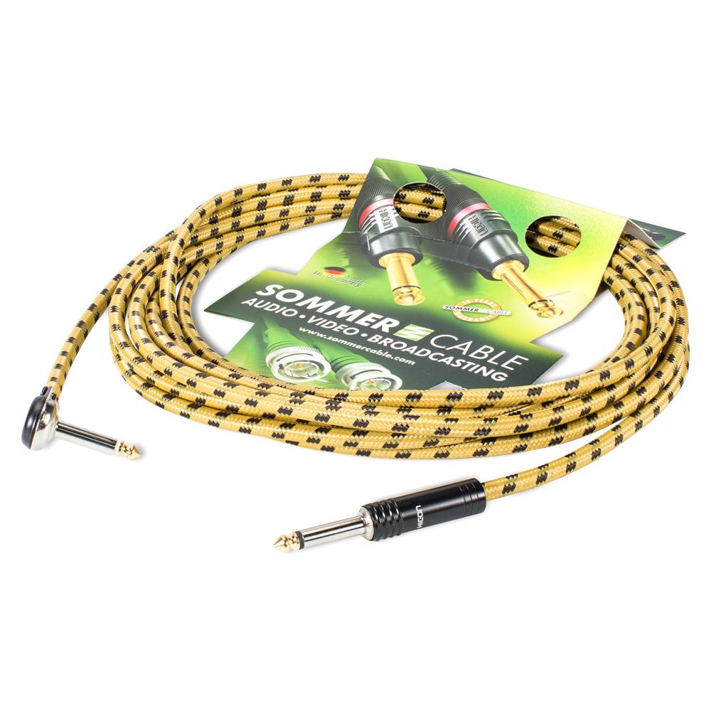 Instrumentenkabel SC-Classique, 1 x 0,50 mm² | Klinke / Klinke 90⁰, HICON