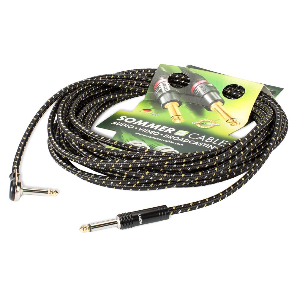 Instrumentenkabel SC-Classique, 1 x 0,50 mm² | Klinke / Klinke 90⁰, HICON