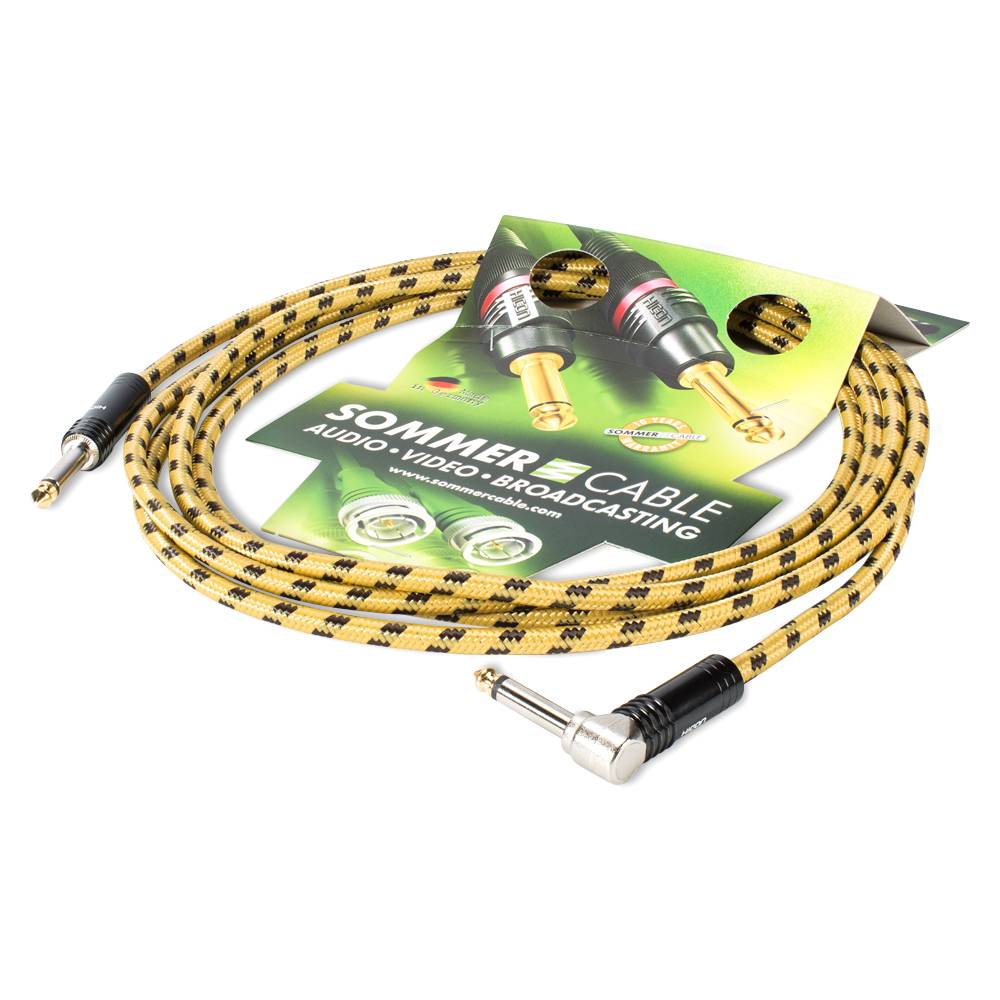 Instrumentenkabel SC-Classique, 1 x 0,50 mm² | Klinke / Klinke 90⁰, HICON