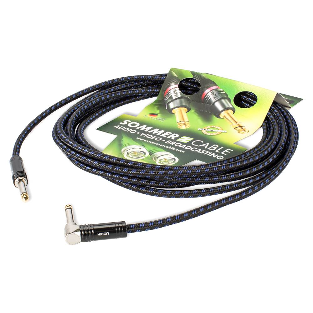 Instrumentenkabel SC-Classique, 1 x 0,50 mm² | Klinke / Klinke 90⁰, HICON