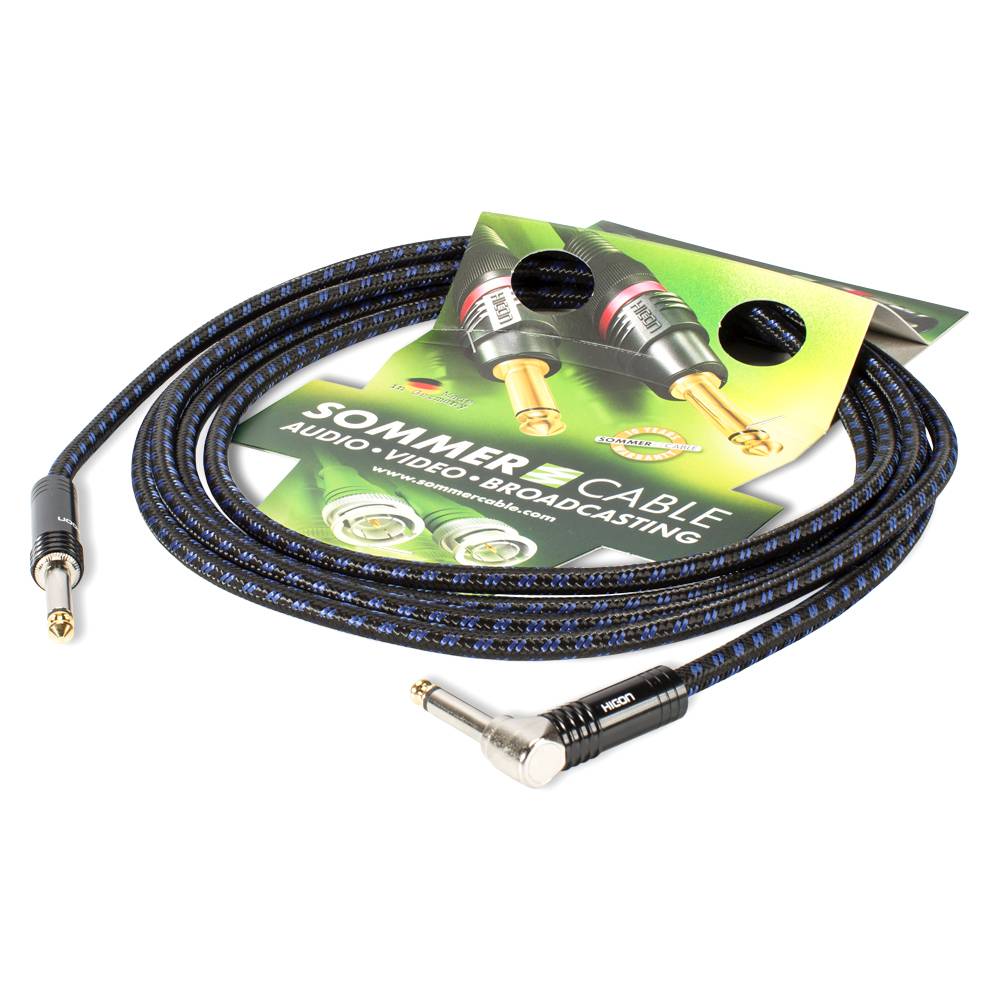 Instrumentenkabel SC-Classique, 1 x 0,50 mm² | Klinke / Klinke 90⁰, HICON