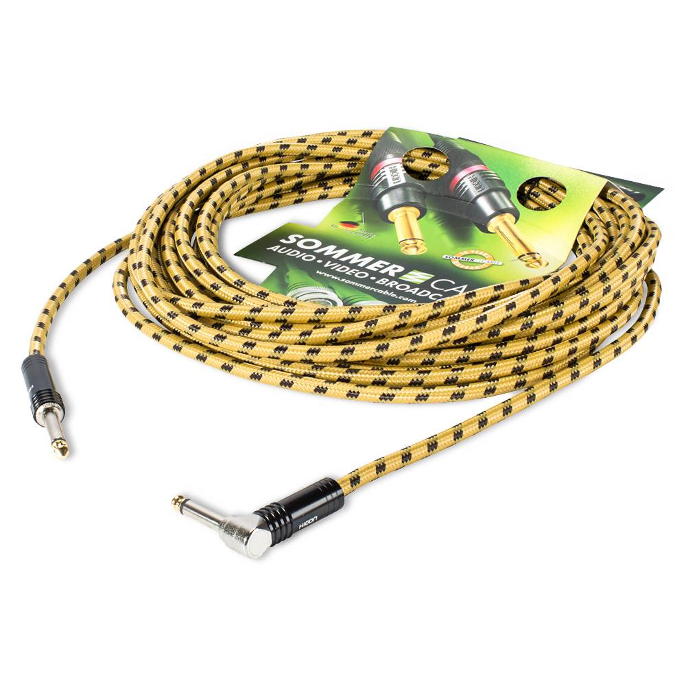 Instrumentenkabel SC-Classique, 1 x 0,50 mm² | Klinke / Klinke 90⁰, HICON