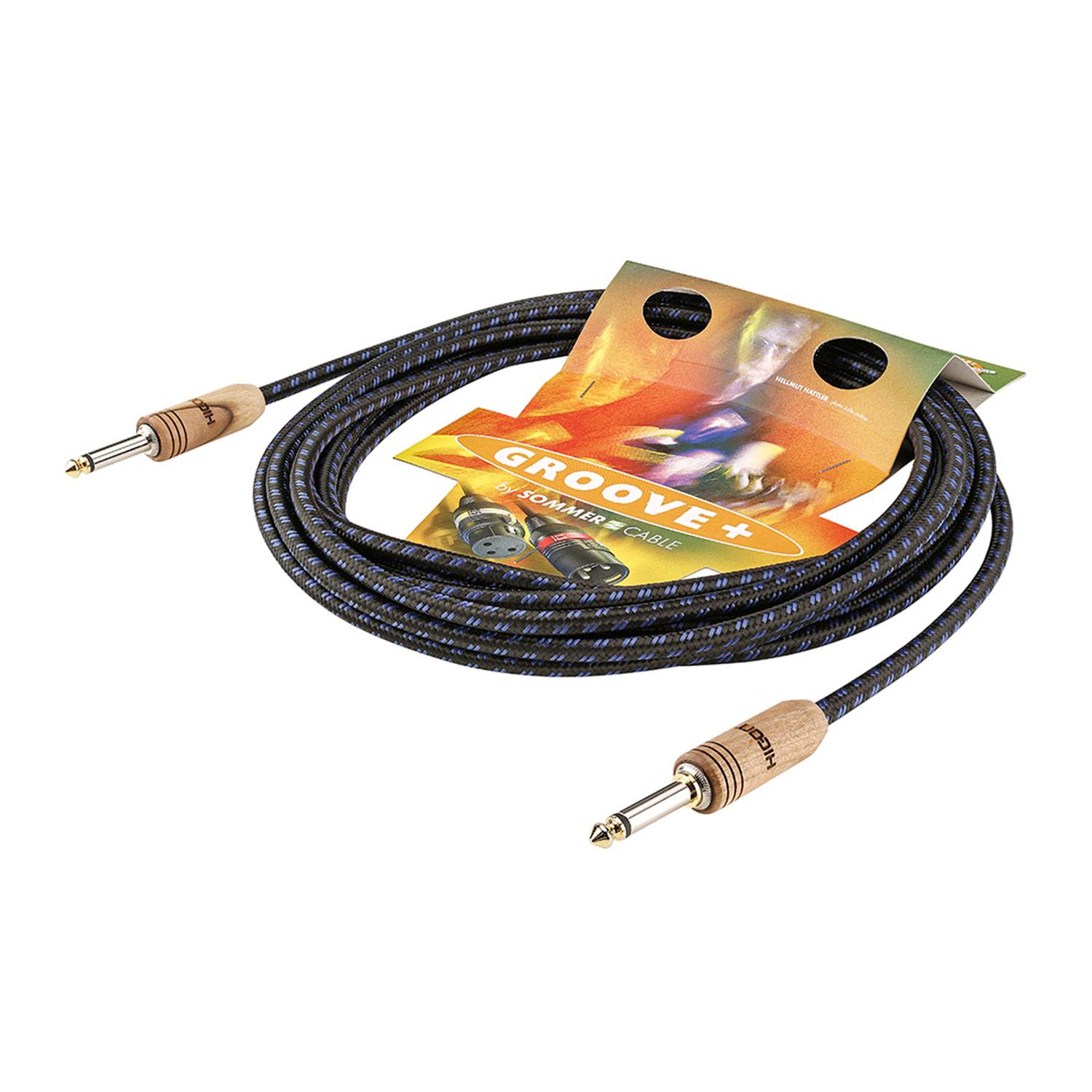 Instrumentenkabel SC-CLASSIQUE, HICON WOODPLUG, 1 x 0,50 mm² | Klinke / Klinke, HICON