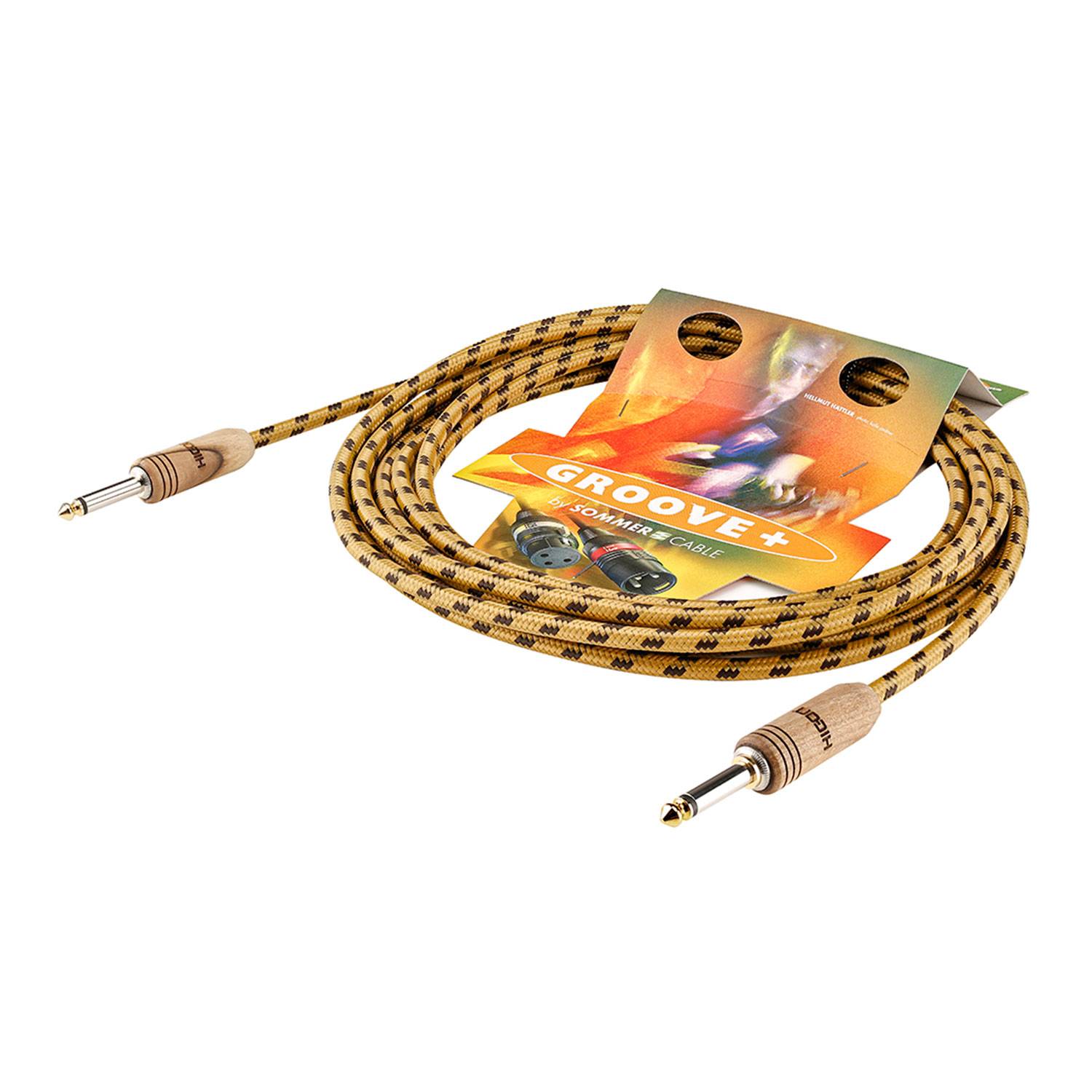 Instrumentenkabel SC-CLASSIQUE, HICON WOODPLUG, 1 x 0,50 mm² | Klinke / Klinke, HICON
