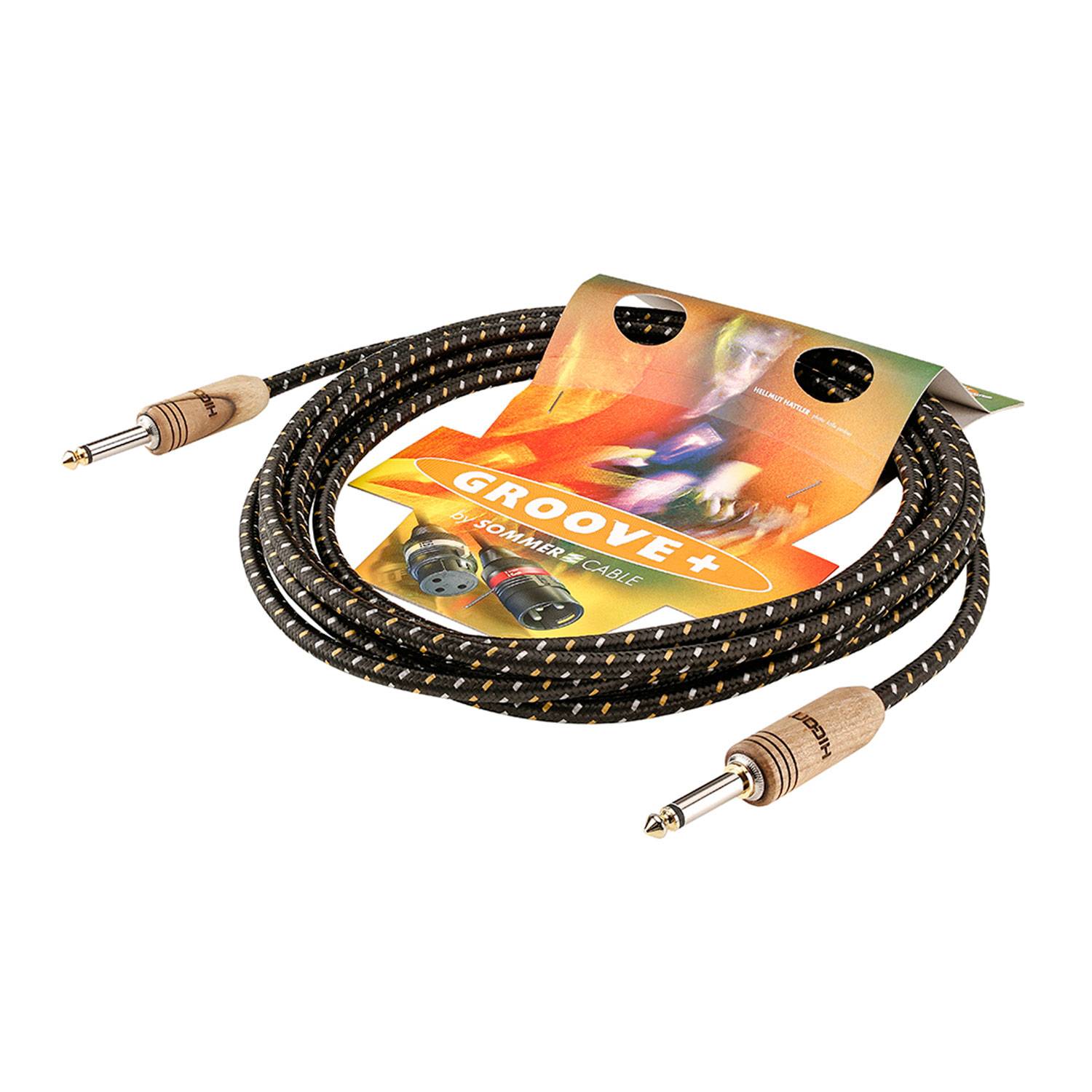 Instrumentenkabel SC-CLASSIQUE, HICON WOODPLUG, 1 x 0,50 mm² | Klinke / Klinke, HICON
