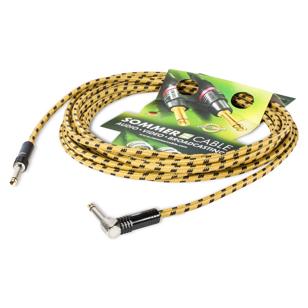 Instrumentenkabel SC-Classique, 1 x 0,50 mm² | Klinke / Klinke 90⁰, HICON