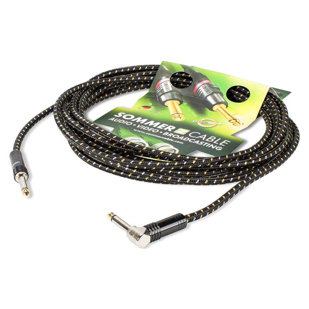 Instrumentenkabel SC-Classique, 1 x 0,50 mm² | Klinke / Klinke 90⁰, HICON