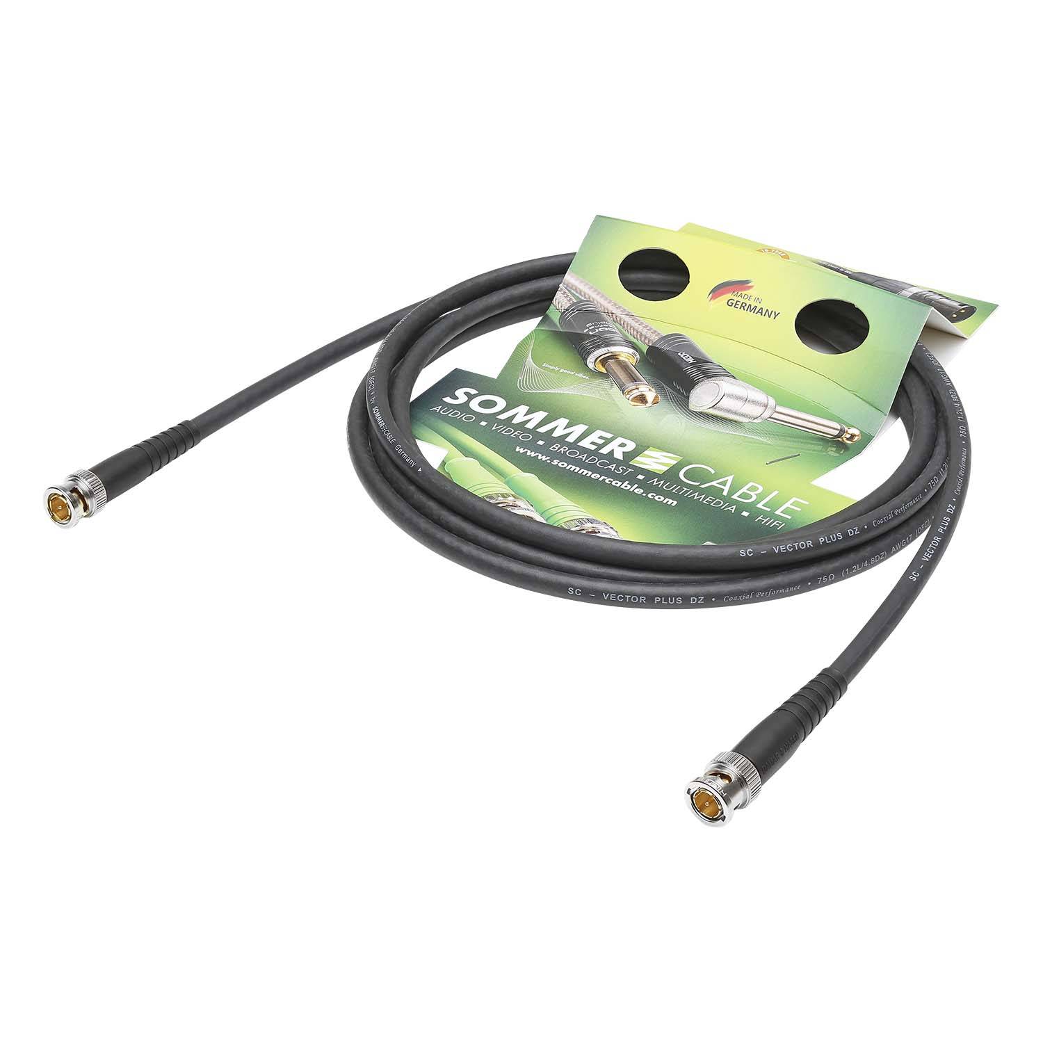 Video-Patchkabel HD-SDI (HDTV) SC-Vector 1.2/4.8 DZ, 1 x 0,88 mm² | BNC / BNC, HICON