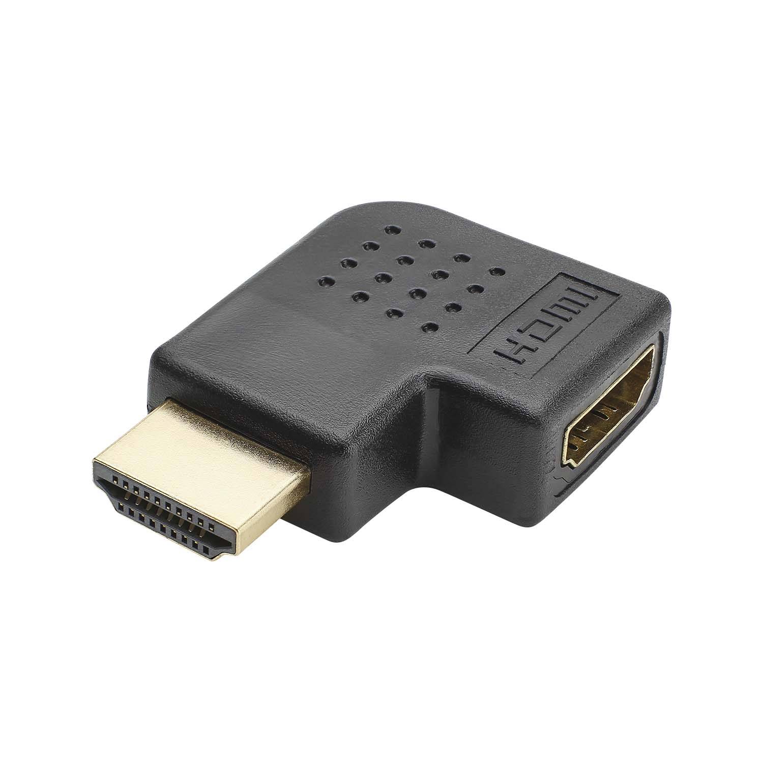 Adapter | HDMI male/HDMI female abgewinkelt, schwarz