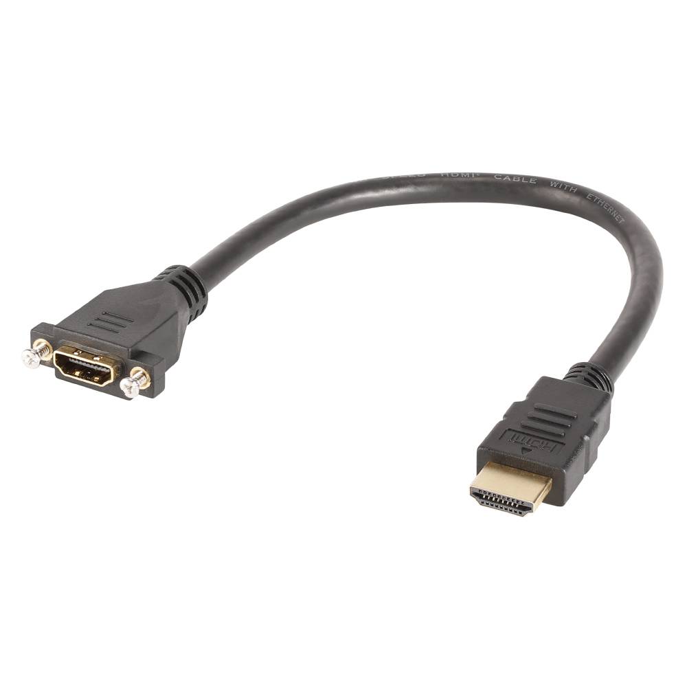Multimediakabel HDMI-Adapterkabel | HDMI female Einbau HDMI male 0,3m