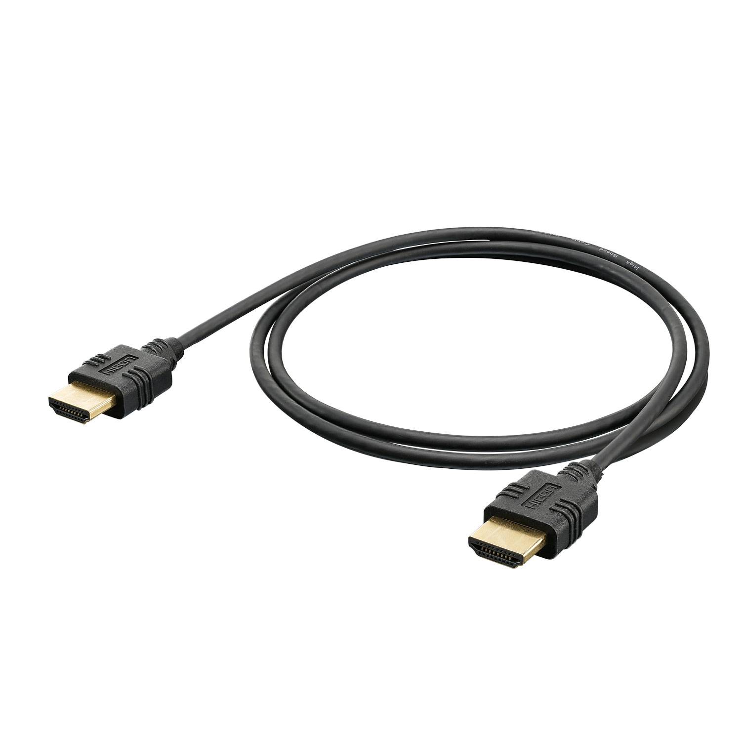 Multimedia-Kompaktkabel HDMI® HighSpeed-Cable with Ethernet & ARC, 4K 18G | HDMI® A / HDMI® A, HICON