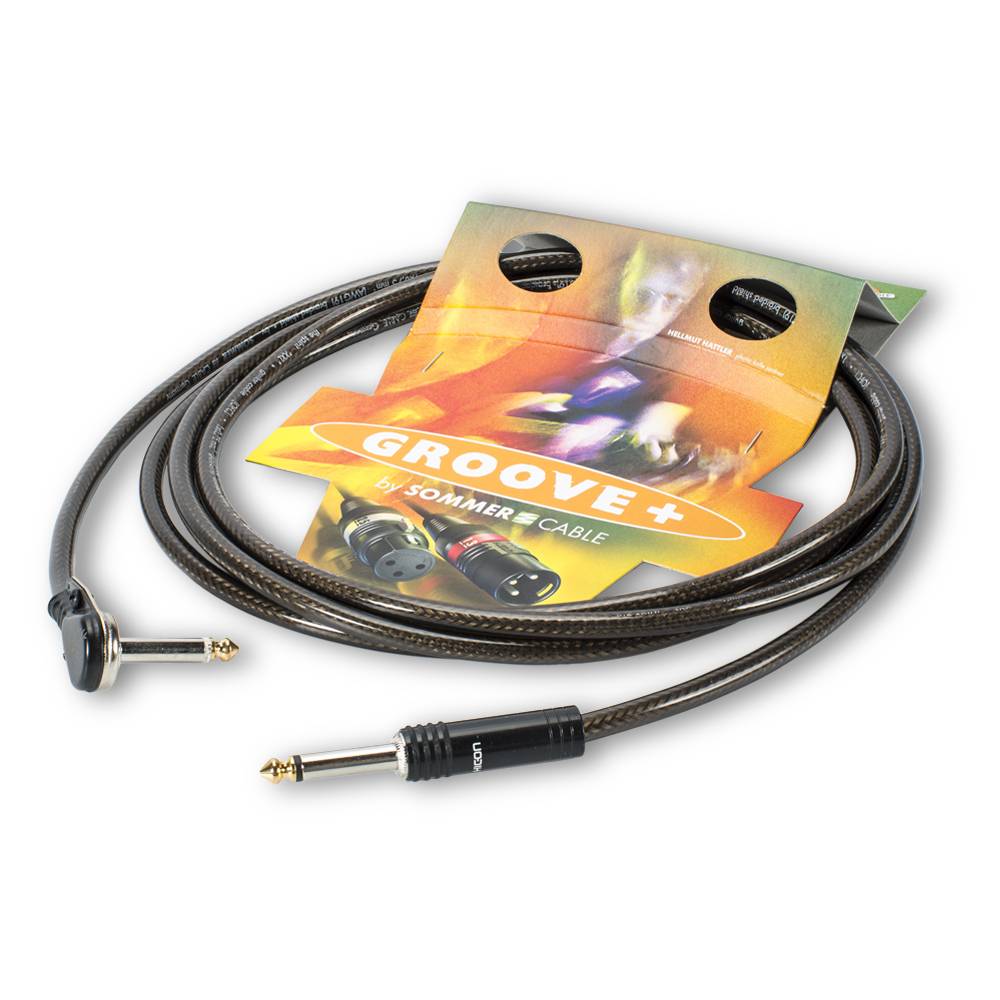 Instrumentenkabel Hellmut Hattler Signature-Kabel SC-SPIRIT XXL, 1 x 0,75 mm² | Klinke / Klinke 90⁰, HICON