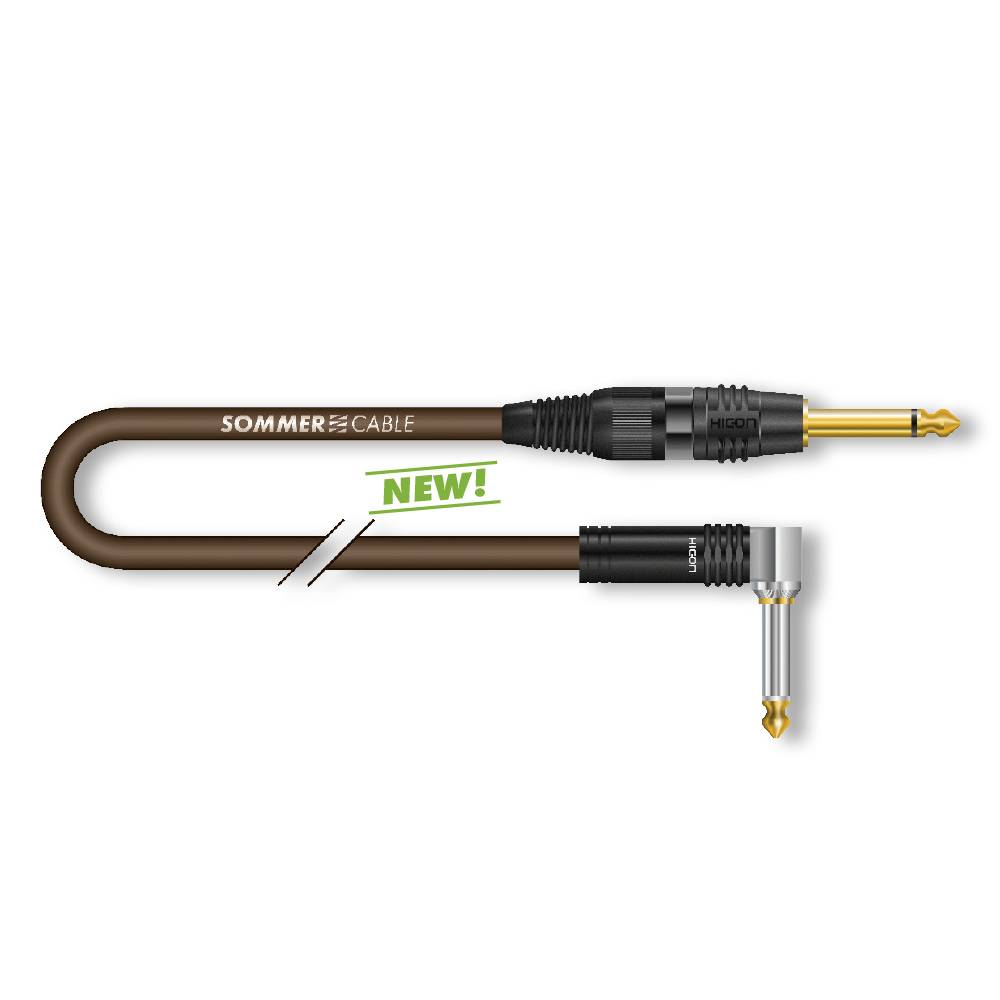 Instrumentenkabel SC-Spirit XXL, 1 x 0,75 mm² | Klinke / Klinke 90° NOISEFREE, HICON