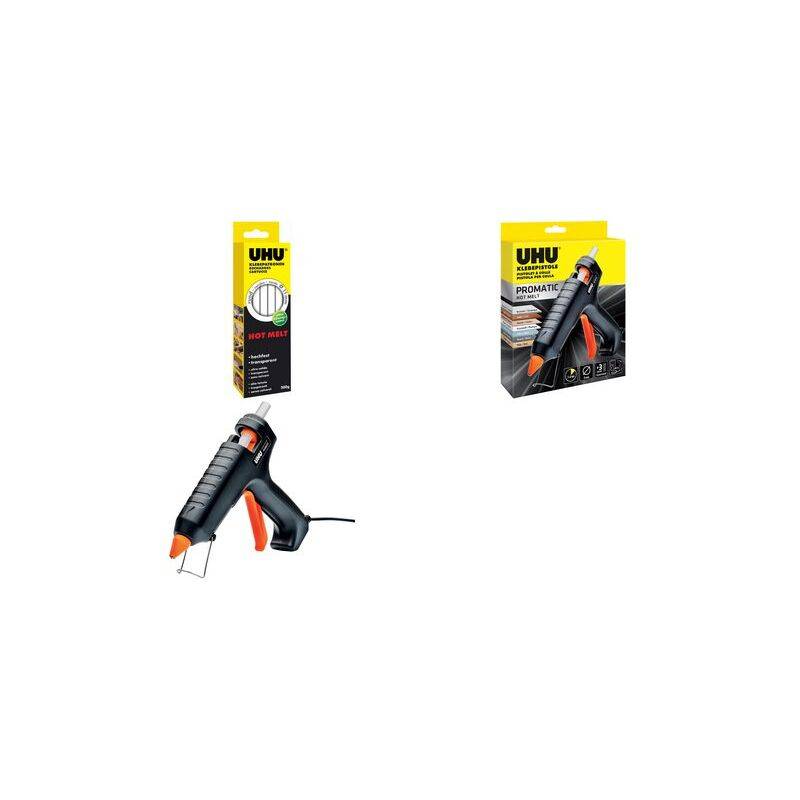 UHU Heißklebepistole HOT MELT PROMATIC, schwarz/orange