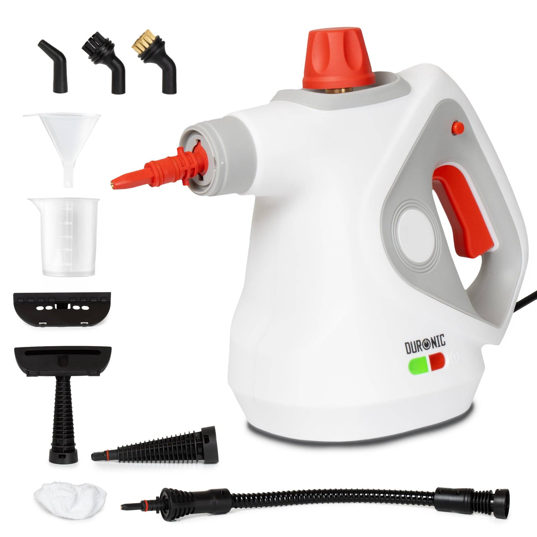 Duronic SC32 WE Dampfreiniger, 1500W Polster- & Teppichreiniger, Handgerät, 350 ml Tank