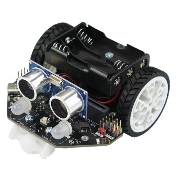 DFRobot Maqueen Lite V5 Lernroboter, Linienverfolgung 3 Sensoren, RGB-LEDs, 2 Motoren, 3xAA, 3,5-5V