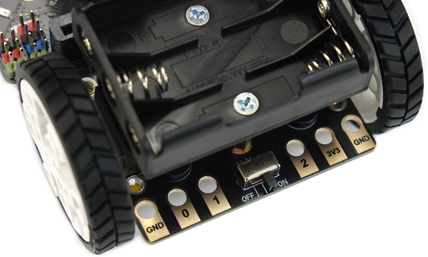 DFRobot Maqueen Lite V5 Lernroboter, Linienverfolgung 3 Sensoren, RGB-LEDs, 2 Motoren, 3xAA, 3,5-5V