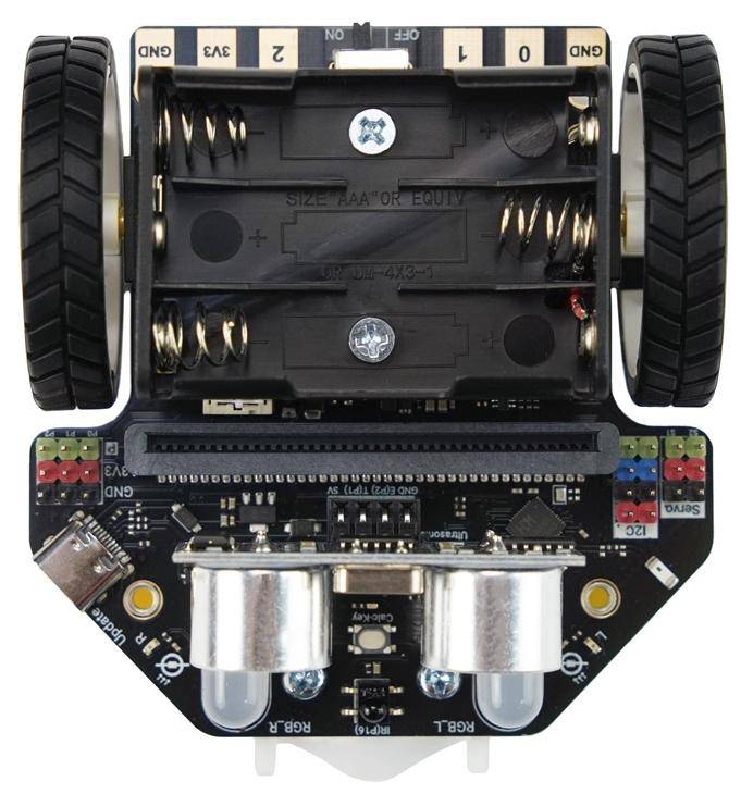 DFRobot Maqueen Lite V5 Lernroboter, Linienverfolgung 3 Sensoren, RGB-LEDs, 2 Motoren, 3xAA, 3,5-5V