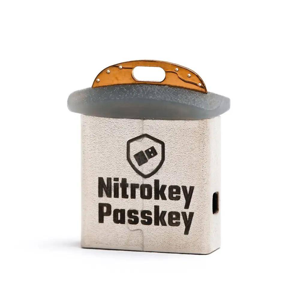 Nitrokey Passkey Security Key, WebAuthn, FIDO2, U2F, SSH, Touchbutton, Open Source