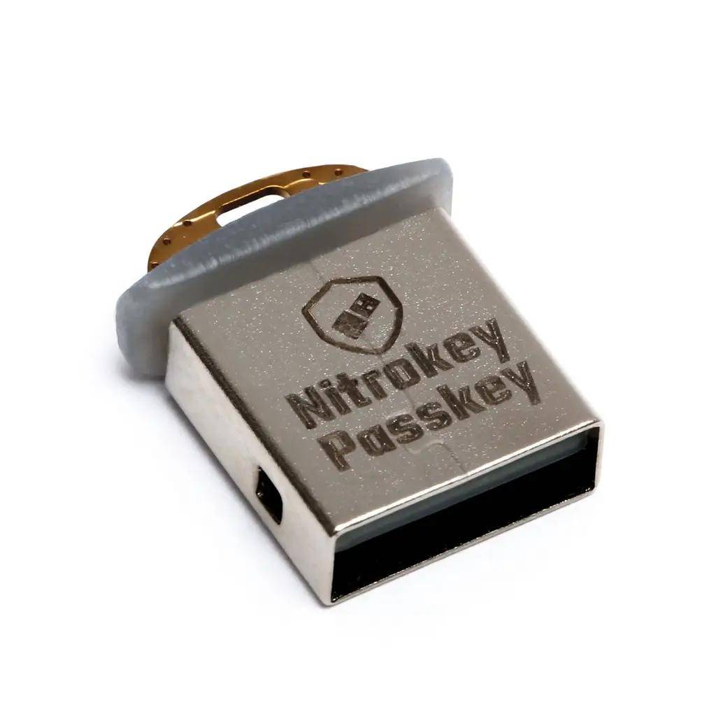 Nitrokey Passkey Security Key, WebAuthn, FIDO2, U2F, SSH, Touchbutton, Open Source