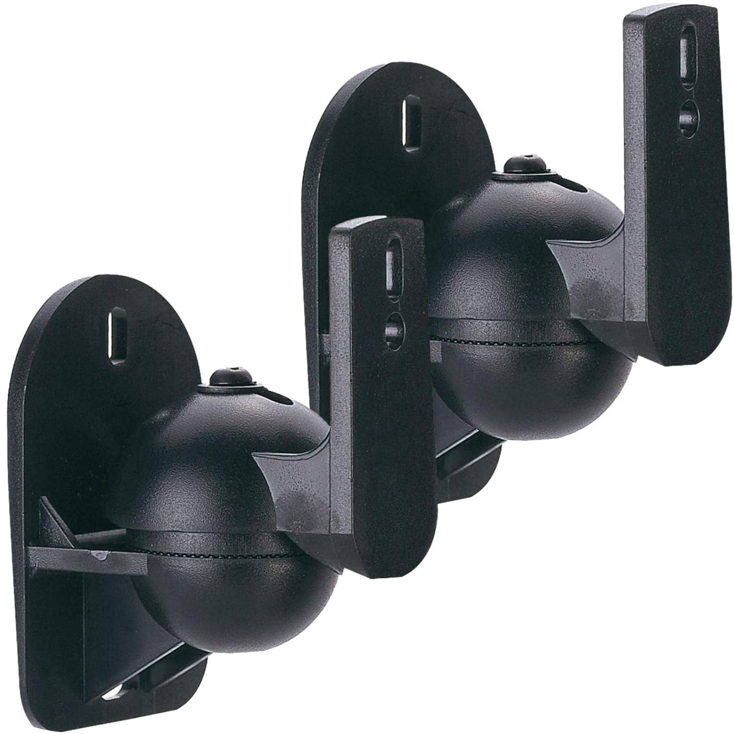 2x Lautsprecher-Wandhalterung Schwarz