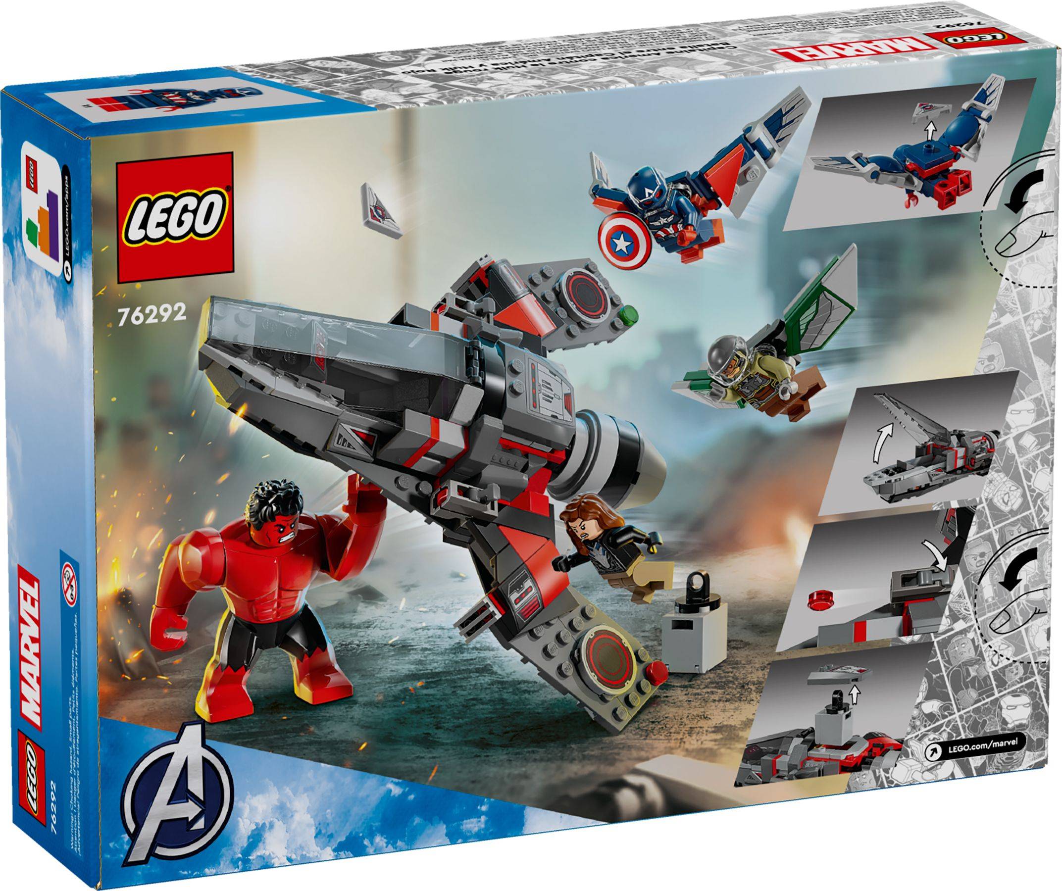 LEGO® Super Heroes 76292 Showdown zwischen Captain America und Red Hulk