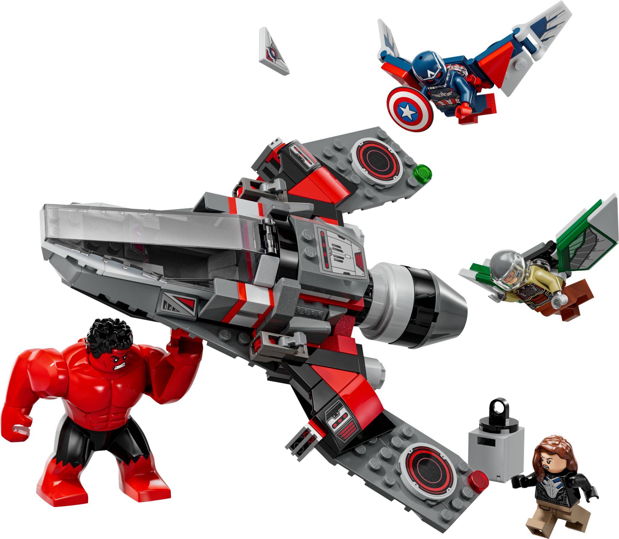 LEGO® Super Heroes 76292 Showdown zwischen Captain America und Red Hulk