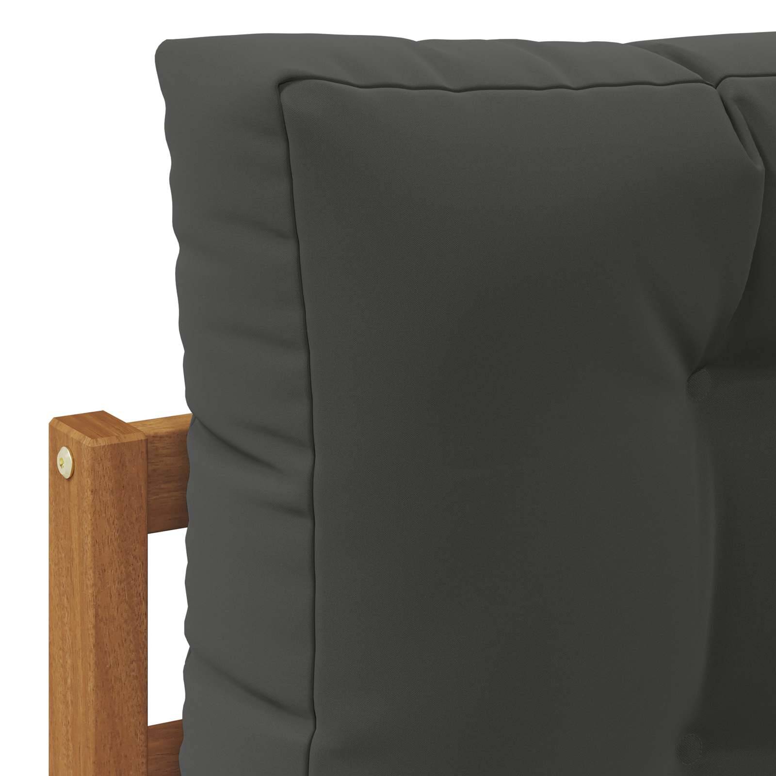vidaXL Outdoor-Sofagarnitur 3 pcs Natur und Anthrazit Polyester