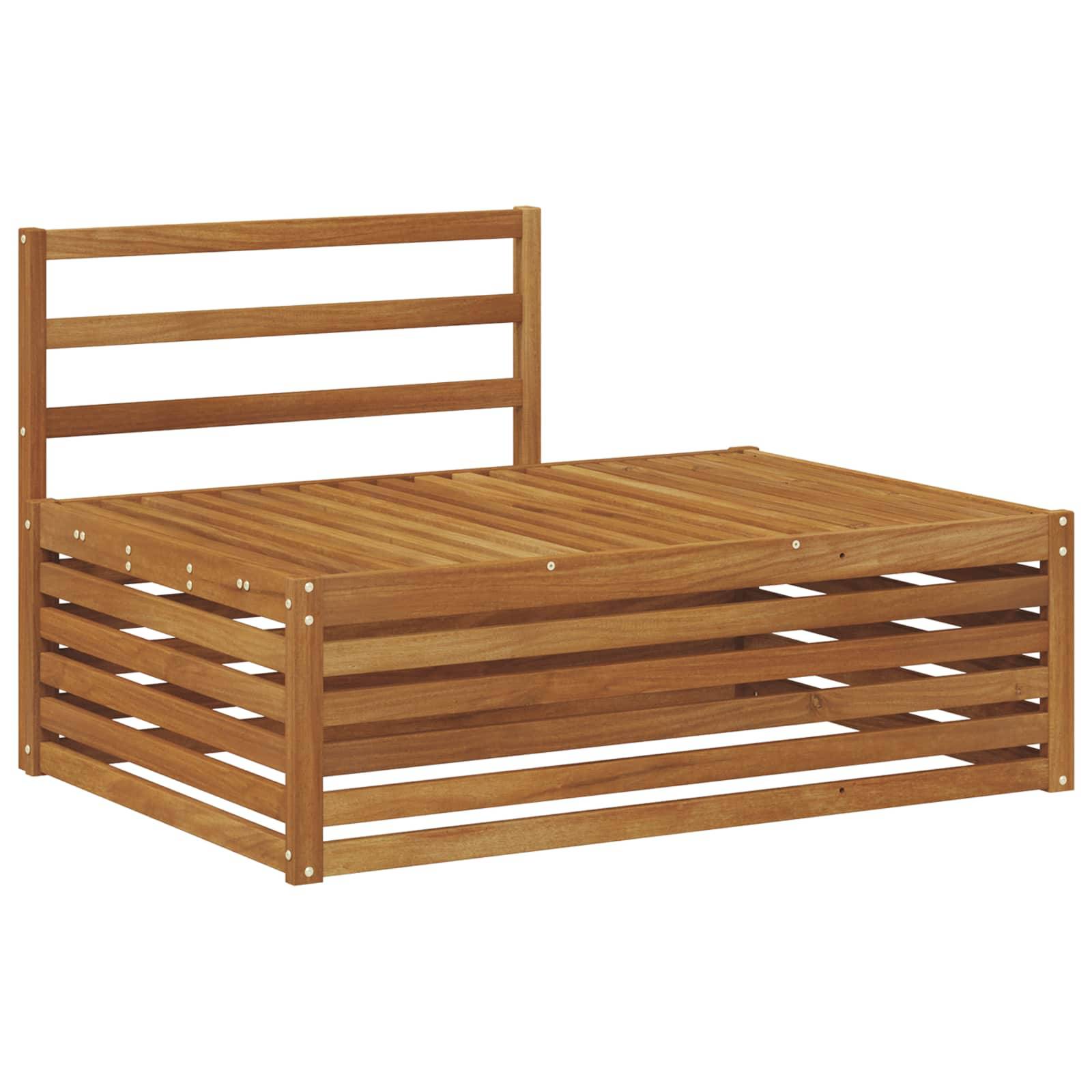 vidaXL Outdoor-Sofagarnitur 2 Stück Natur 203,5 x 83 x 73 cm