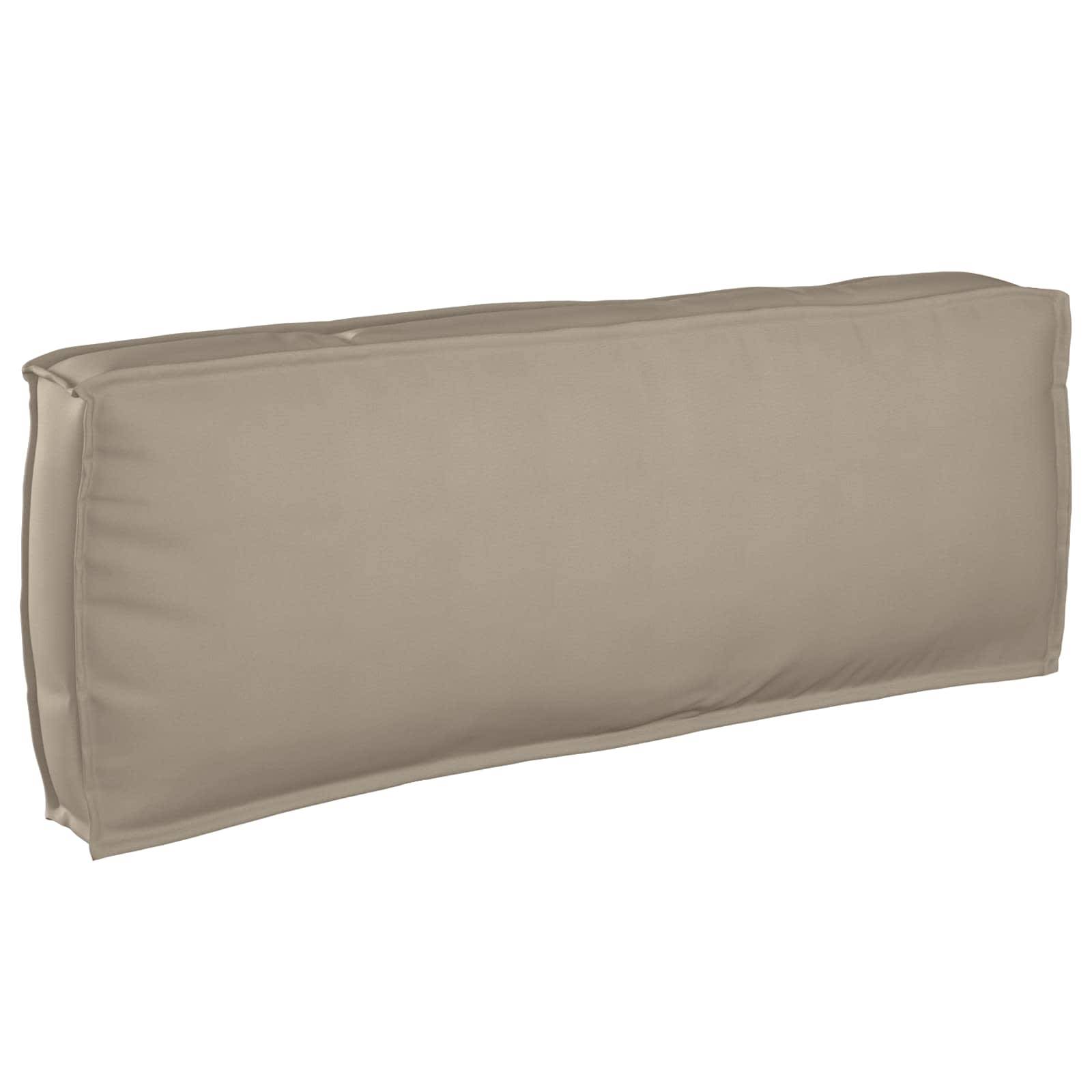 vidaXL Sofa Set mit Kissen Taupe 133 x 92 x 69 cm Massivholz Akazie