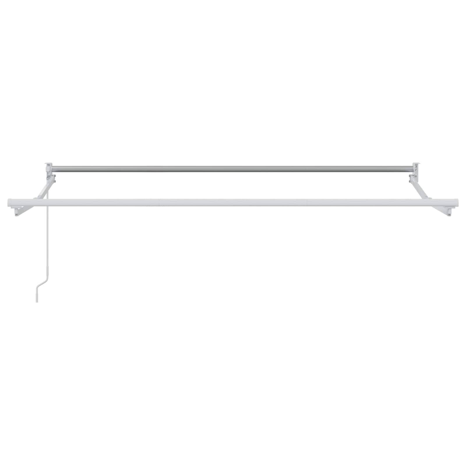 vidaXL Manuell einziehbare Markise Rot und Weiß 2,5 x 2 m