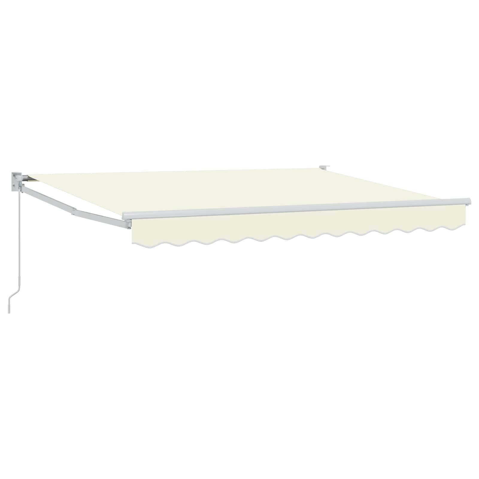 vidaXL Einziehbare Markise Creme 3,5 x 2 m