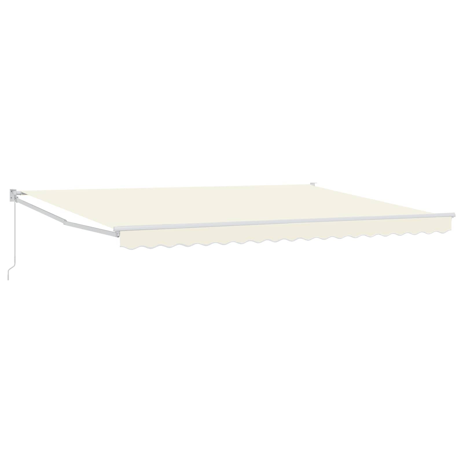 vidaXL Manuell einziehbare Markise Creme 4 x 2 m