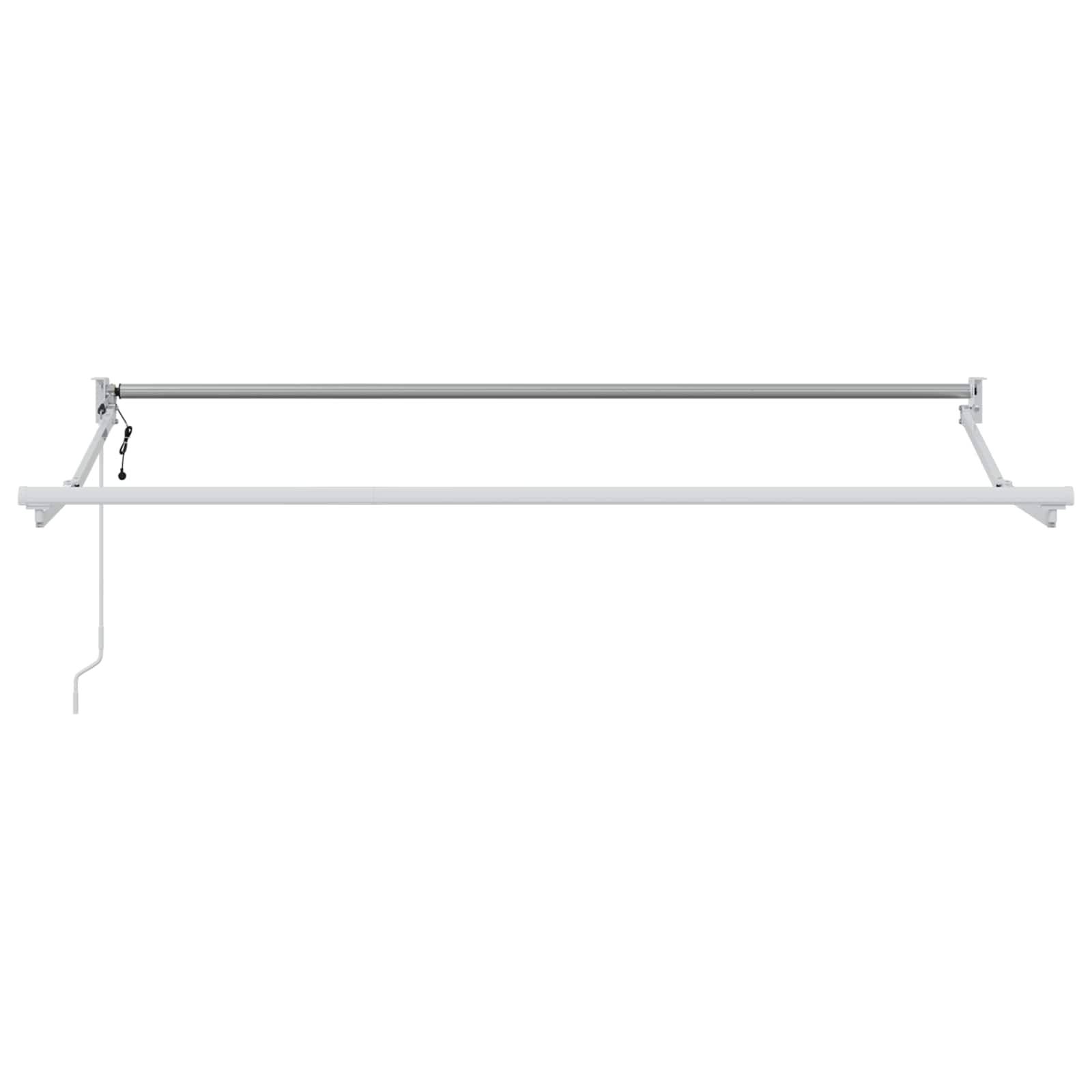 vidaXL Elektrische ausziehbare Markise Anthrazit und Weiß 3,5 x 2 m