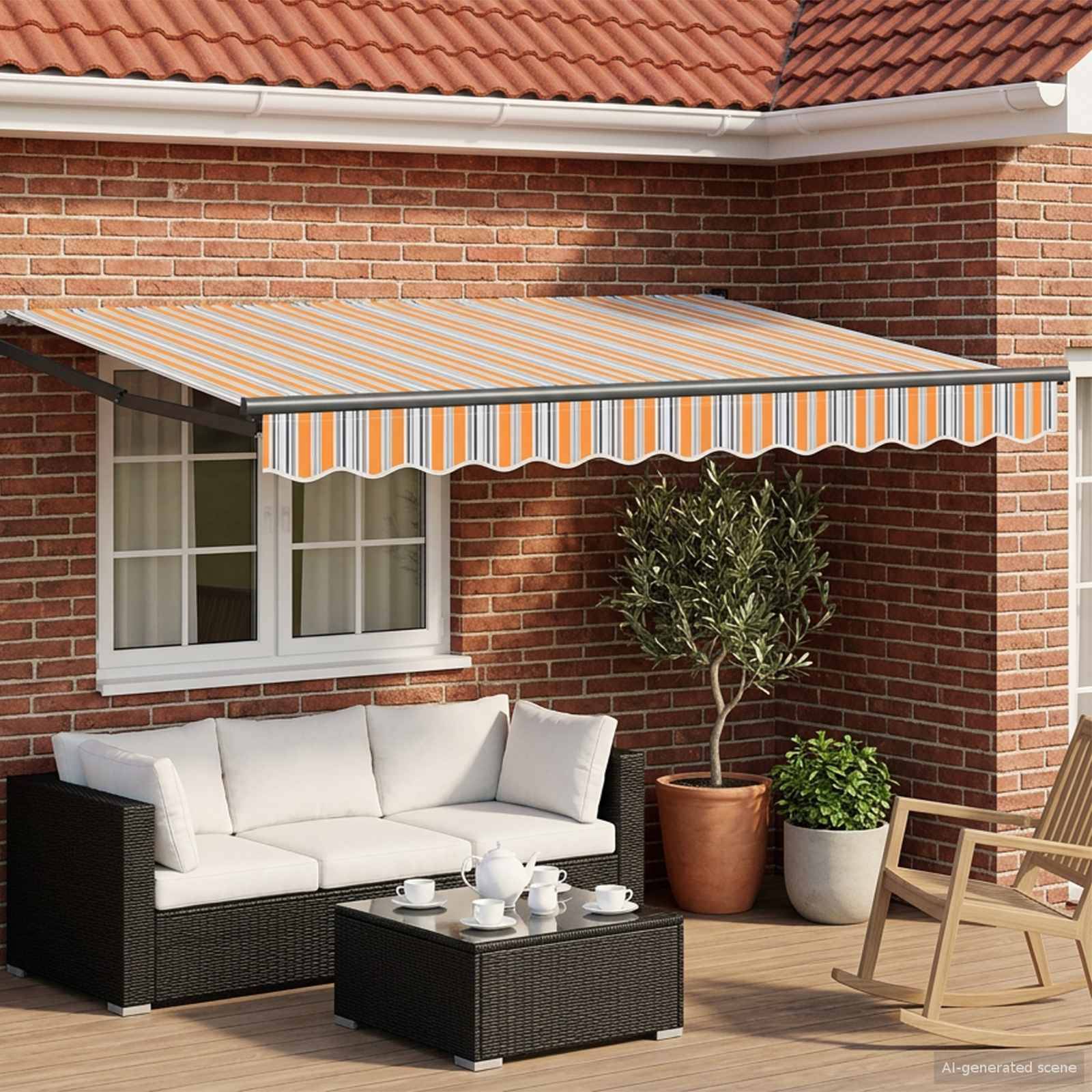 vidaXL Elektrische ausziehbare Markise 3 x 2,5 m