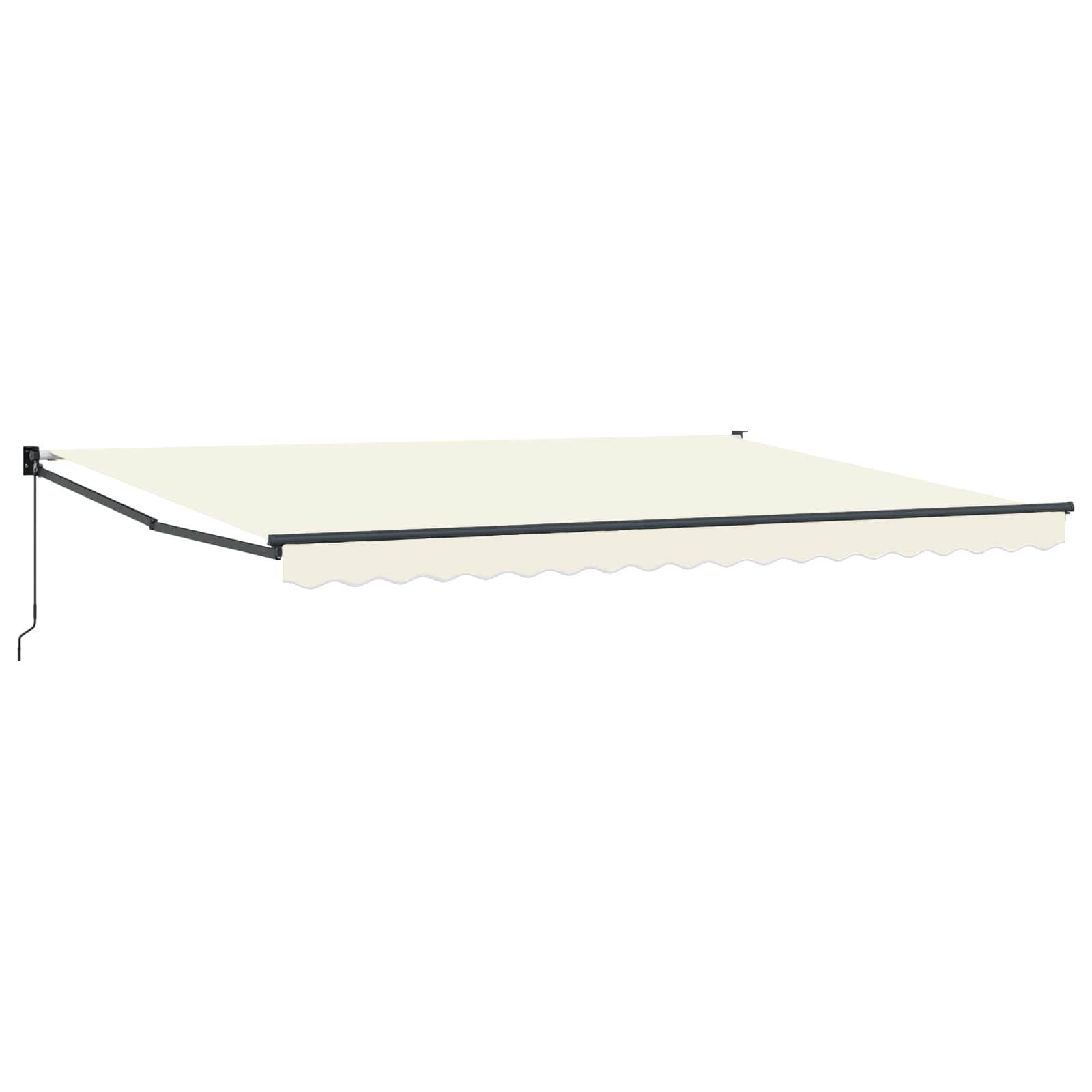 vidaXL Manuell einziehbare Markise Creme 4 x 2 m