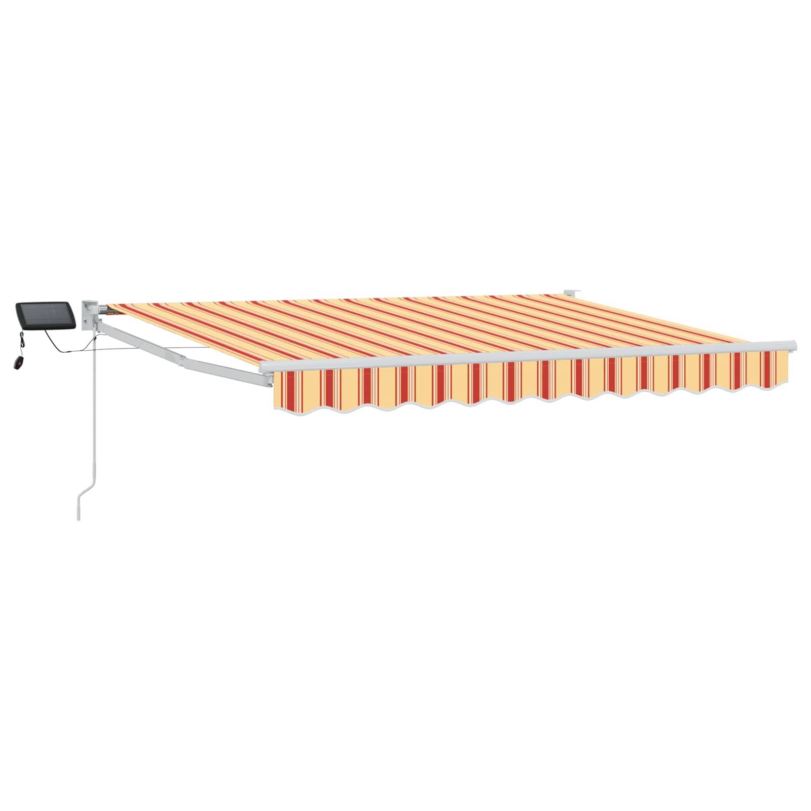 vidaXL Manuelle Gelenkarmmarkise mit LEDs Mehrfarbig 3,5 x 2 m