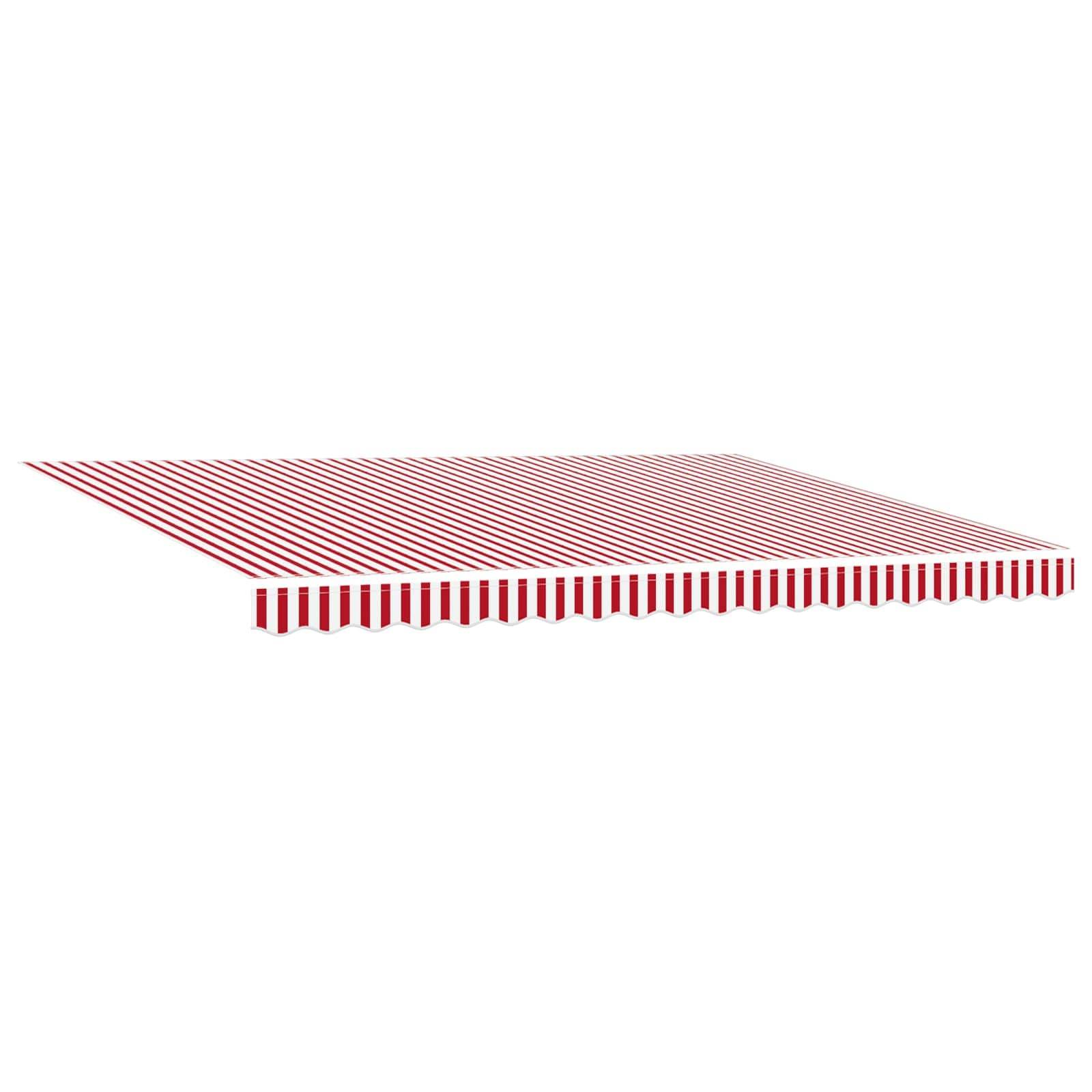 vidaXL Markisenrahmen Rot und Weiß 450 x 300 cm